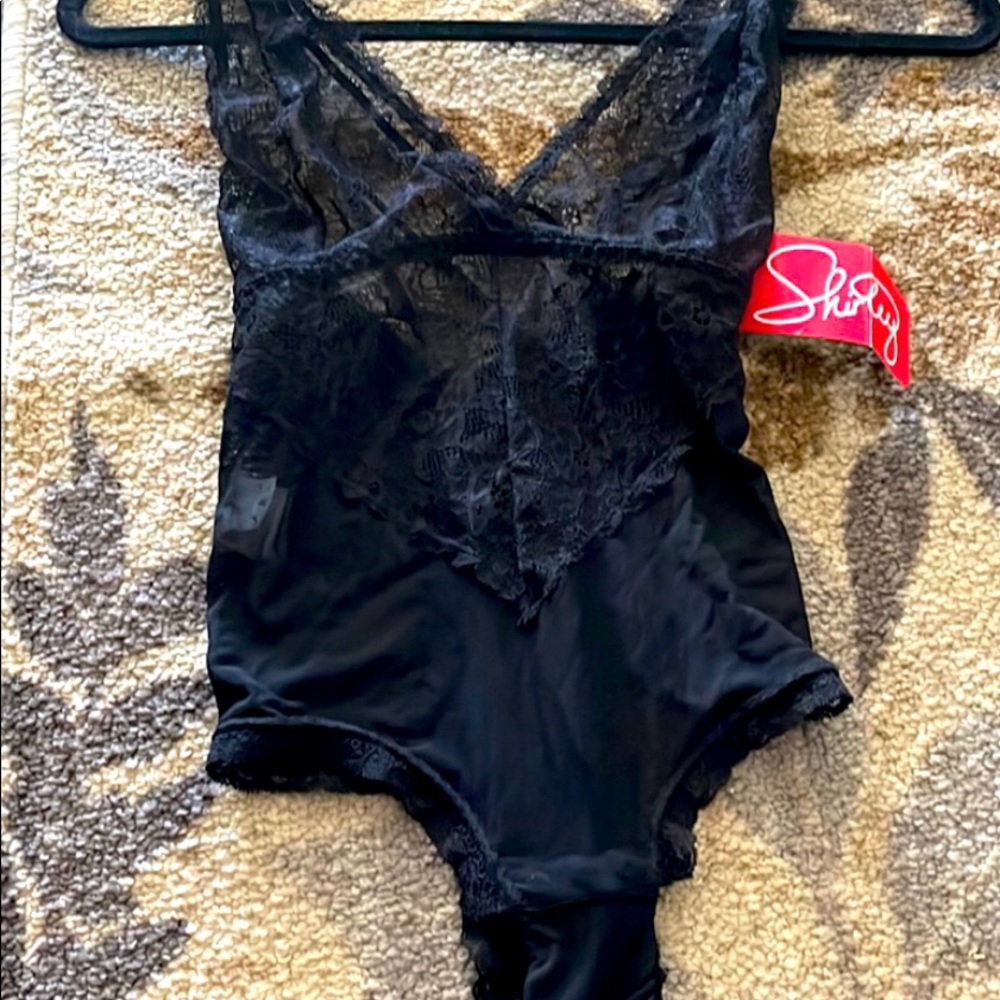 Ladies Teddy never worn NWT black lace